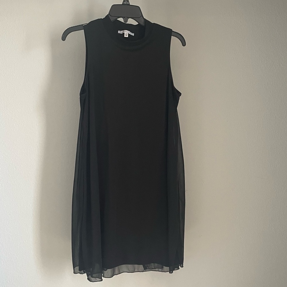 Black mid length dress